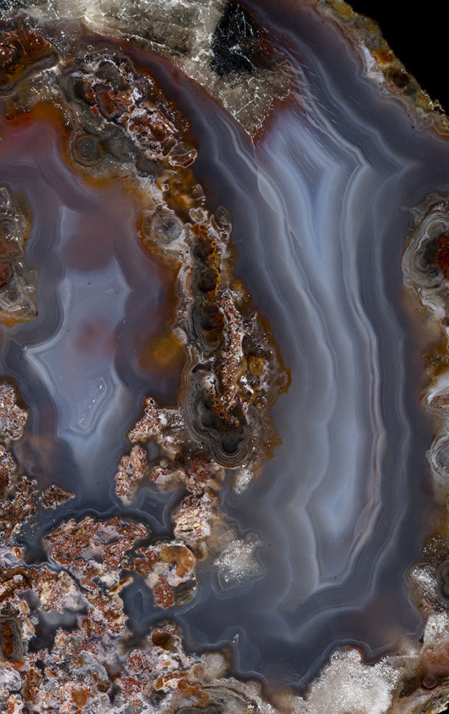 Pale Bands in Agate